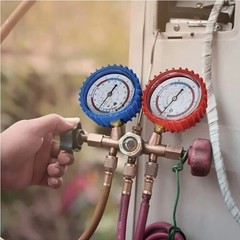 AC Manifold Meter Set for R134a R22 R12 R502 Refrigerant Manifold Meter Set Tool