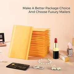 Brand New Kraft Bubble Mailer 4×8 Inches Yellow