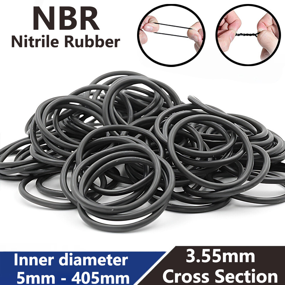 3.55mm Cross Section Nitrile Rubber O-Rings Seals 5mm – 405mm ID O Ring Sealing