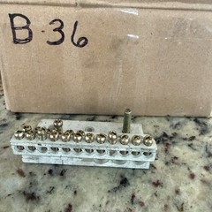 GE T&B Blackburn 2021 Ground Bar 21-Terminal Block for Breaker Panel