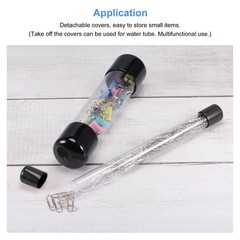2pcs Storage Tube with Cap Lid Round Hollow Water Tube 300mm/12inch