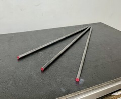 M2 Tool Steel Round Rods 1/4″ (.265 OD) x 12″ | High Speed Steel | 3 Pack