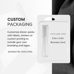 Clamshell Blister Packaging for Cartridge 100 Pack Packaging Only Flat Tip Pack