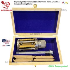Engine Cylinder Hone Kit 62mm To 88mm Honing Machine includes Honing Stones