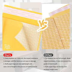 Kraft Bubble Mailers 4×7″ 100 Pack Yellow Self-Seal Padded Envelopes