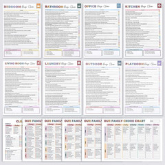 ADHD Cleaning Planner Daily Weekly Monthly Cleaning Checklist Organizer Journal