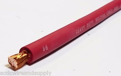 120 FT 6 gauge AWG EXCELENE 105c WELDING CABLE RED MADE IN USA 60′ BLACK 60′ RED