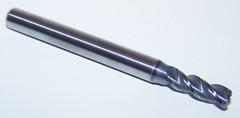 5.0mm (.1969″) CARBIDE END MILL 3 FLUTE COATED RADIUS END KYOCERA T1969O315CR1