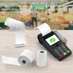 100 POS Receipt Paper Rolls 2 1/4″ x 50′ – Retail Business
