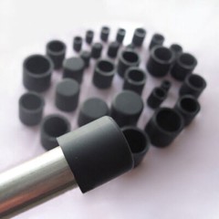 Black End Cap Silicone Rubber Blanking Stopper Cover for Pipe Tube ID 2,8-78,5mm