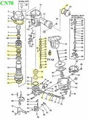 Rebuild Kit for Aftermarket MAX CN70 Nailer parts O-Rings,Piston,Gasket, & more