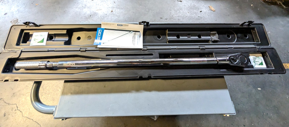 CDI Adjustable Torque Wrench 3/4″ Dr 100-600 Ft Lbs / 169-779 Nm 6004MFRMH