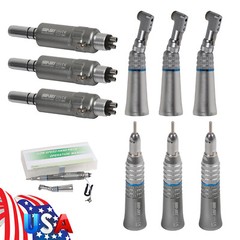 NSK Style Dental Slow Low Speed Handpiece Straight Contra Angle Air Motor 4H/2H