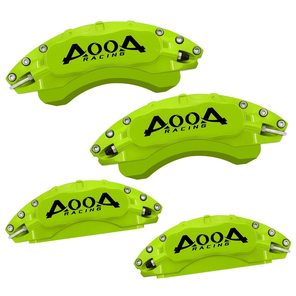 Lime Green Brake Caliper Covers Black Lettering 4pcs Fits Kia EV6 2022-2025