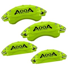 Lime Green Brake Caliper Covers Black Lettering 4pcs Fits Kia EV6 2022-2025
