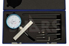 Shars 0-22″ Dial Indicator Depth Gage 6 Rods 0.001″ Graduation NEW ^