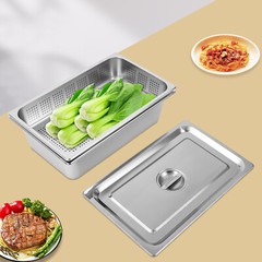 3-Pack Full Size Hotel Pan Steam Table Pan Restaurant Dishes Food Warmer Tray