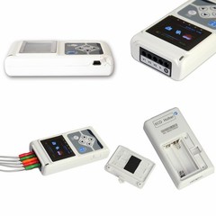 3 Channel ECG/EKG Holter Recorder Monitor-Heart Rhythm Event Recorder for 24hr