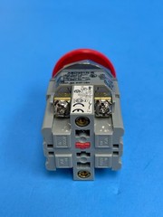 IDEC ABD301N-R, 30mm Momentary Red Mushroom Pushbutton, 1NC Contact