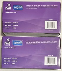 Inspire Stretch Vinyl Examination Gloves Powder Free Medium 100 Gloves X 2 Boxes