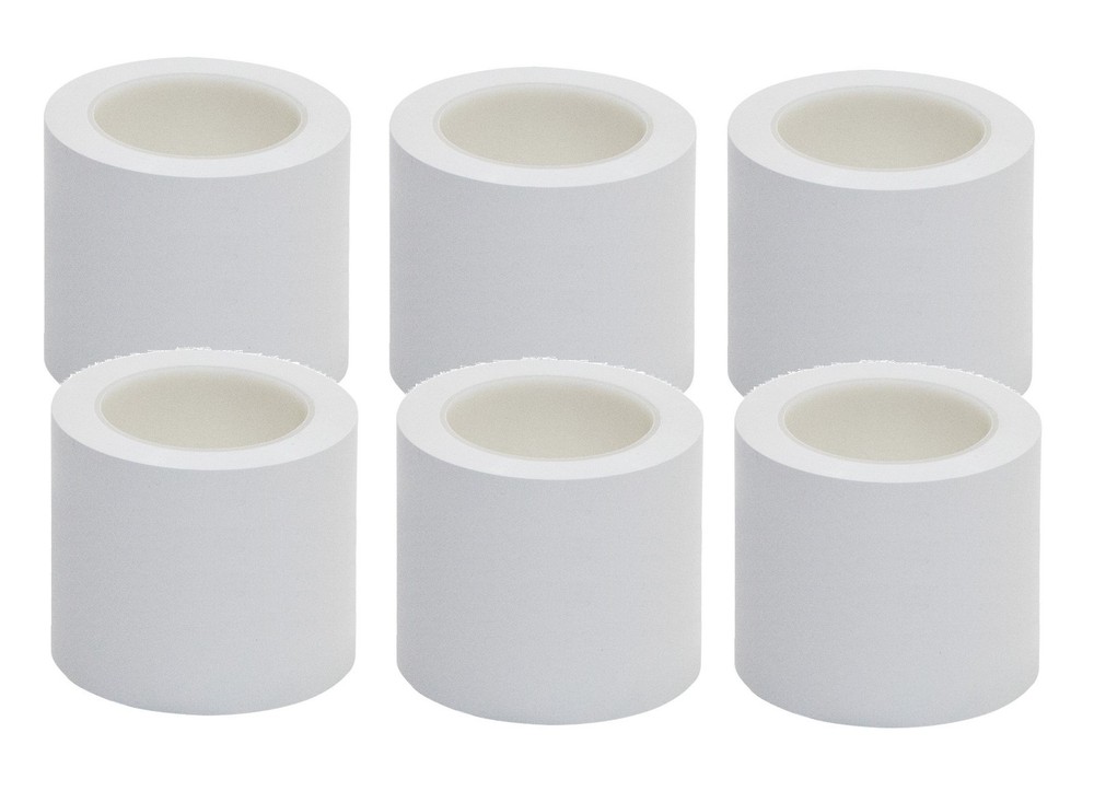 Vinyl PVC WHITE Floor Safety Lane Marking Tape (OSHA) 4″ X 36YDS 6 MIL (6 ROLLS)