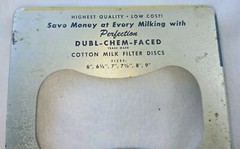 Milk Filter Discs Face Cover Perfection Dubl Chem Faced Metal Cover Schwartz Mfg