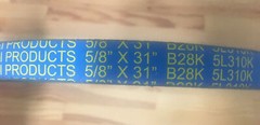 1 Commercial “Made With Kevlar” PTO Belt 5/8”x 31”SN31000 SN31101 Snow Bio Toro