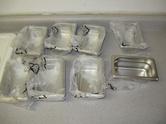 Lot of 8 – Update International 1/9 Stainless Steel Pans 2-1/2″ Deep – Unused