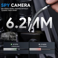 SALE! Endoscope 2-Way 360° Inspection Camera Articulating Borescope for Phone
