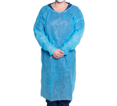 Dukal 301BL Disposable Isolation Gown Fluid Resistant Blue – 50PC
