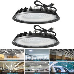 500W UFO LED High Bay Lights Super Bright 6000K High Bay Led Shop Light 2Pack