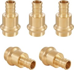 Plumbing Fittings 1/2/Press X 1/2/Pex Copper and PEX Crimp Coupling Adapter 5…