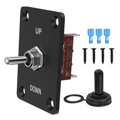 Waterproof 12V Latching Toggle Switch 30A DC SPDT ON/OFF/ON Rocker Switch for Ca