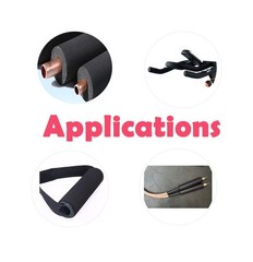 cSeao 1-Pack 1/4″ ID Pipe Insulation Foam Tube for 3/8″ x x 6FT, Black
