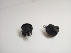 2x Pack 16mm Round Rocker Power Switch Boat 2 Pins 6A 125V AC 3A 250V On Off IO