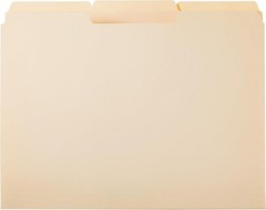 Amazon Basics File Folders 1/3 Cut Tabs Letter Size Manila 100 Pack