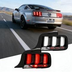 Rear Brake Signal Lamp LED Clear Tail Lights Assembly 2005-2009 Pair