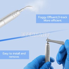 ENTERFANT Dental Ultrasonic Air Perio Scaler Handpiece Hygienist 2H/4H+3Tips