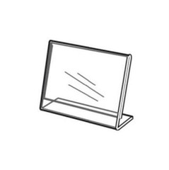 10 Pack Business Card Clear Acrylic Sign Holder Slant Back Display 4″x2″ ZM