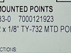 Standard Abrasives Black Silicone Carbide Unitized Mounted Points 5pk 7000121923