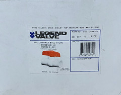 Legend S-601, 1-1/2″ PVC Compact Ball Valve 201-407