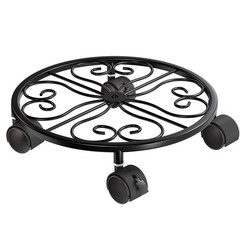 10.24″ Plant Stand with Wheels – 1 Pack Plant Caddy, 360 °Rotatable and Loc