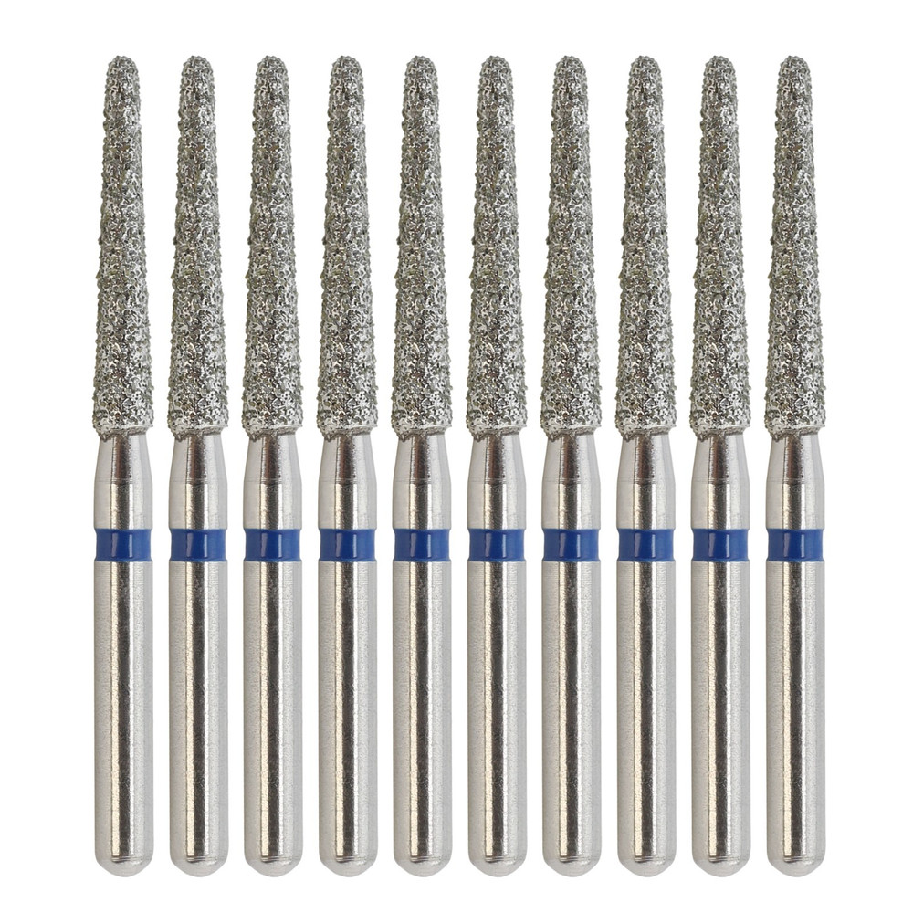 Multi-Use Dental Diamonds Bur Chamfer FG 850/016M Round End Taper Medium Grit