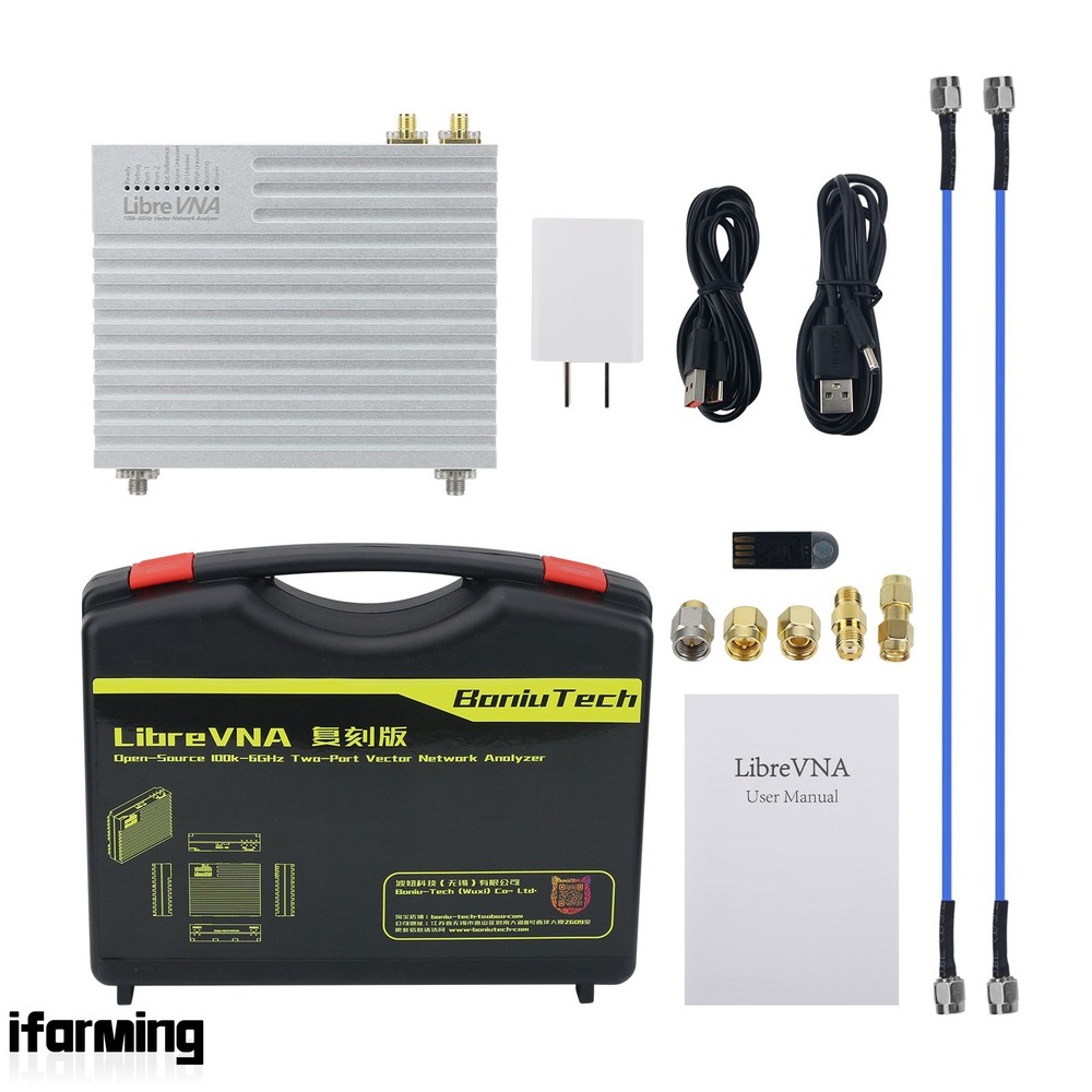 LibreVNA 100k-6GHz 2-Port Vector Network Analyzer+Stainless Steel Flanged Port