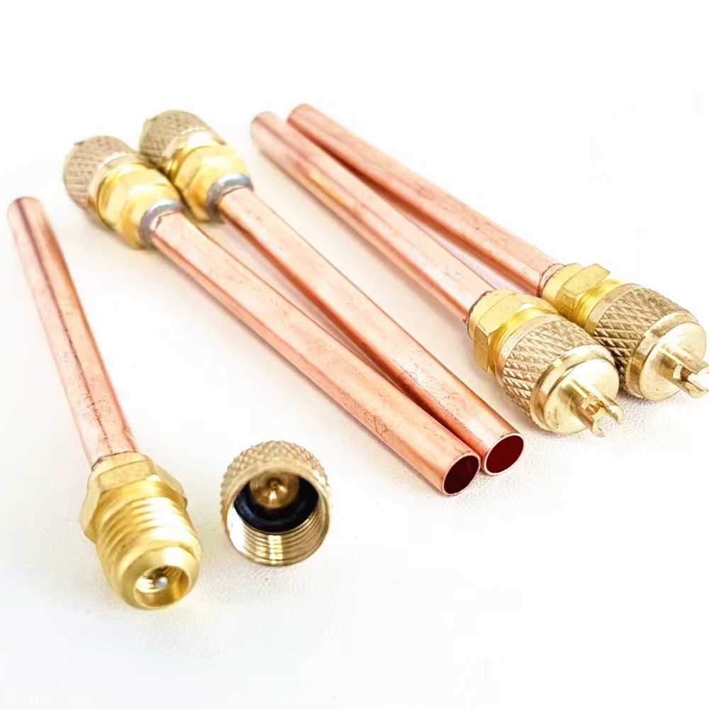 5PCS/Set Garden Air Conditioner Refrigeration Accessories ValvesCopper Tube 3.4