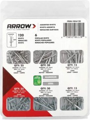 Professional Pop Rivet Gun Heavy Duty Hand Riveter Kit with Assorted 120 Rivets