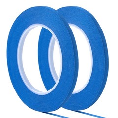 QDiShi 2 Pack 1/4″ inch x 60yd Blue Painters Tape Easy X 60Yd,