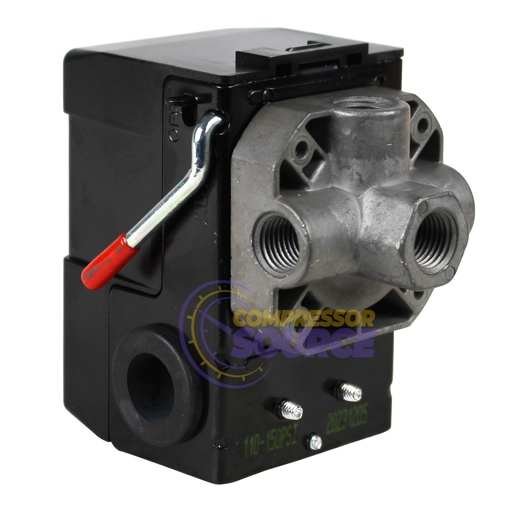 Lefoo 110-150 PSI 4 Port Pressure Switch Air Compressor Control with Unloader