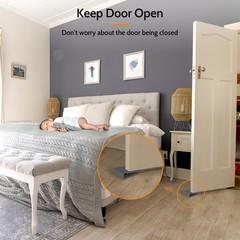 Optish Original Patented Door Stoppers for Bottom of Door, 3 Pack, Dark Grey