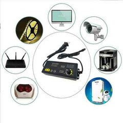 Adjustable Voltage 3 to 24V AC/DC Switch Power Supply Adapter with LED Displayme